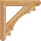 Ekena Millwork Merced Craftsman Rough Sawn Bracket w/ Offset Brace, Western Red Cedar, 6"W x 30"D x 30"H BKT0604X30X30MRC04RWR - alternate 3